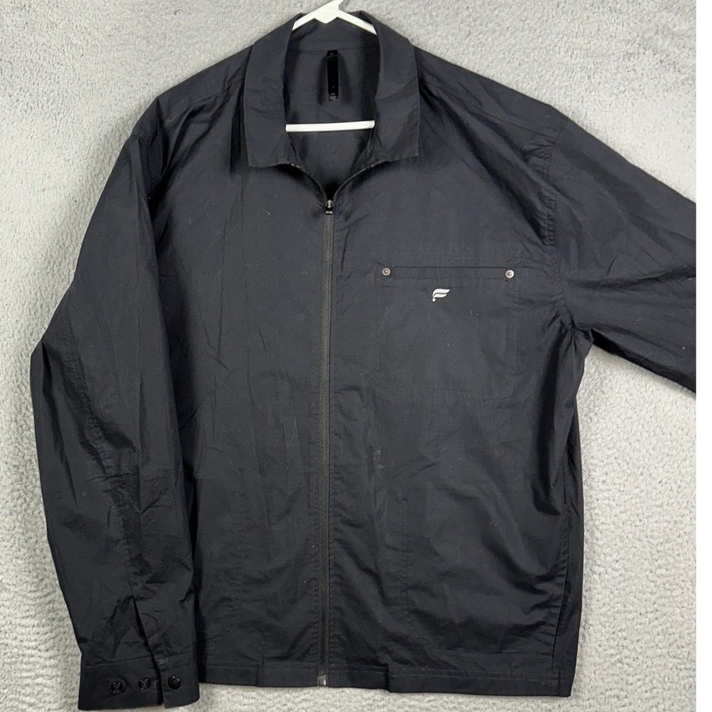 Fabletics Jetsetter Jacket Mens 2XL Black Full Zip Casual Long Sleeve Stretch